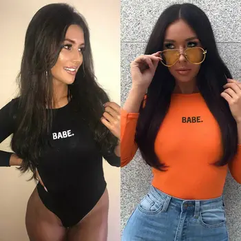 Women Ladies Bodysuit Stretch Leotard Long Sleeve O Neck Solid Bear Letter Body Jumpsuit
Women Ladies Bodysuit Stretch Leotard Long Sleeve O Neck Solid Bear Letter Body Jumpsuit
