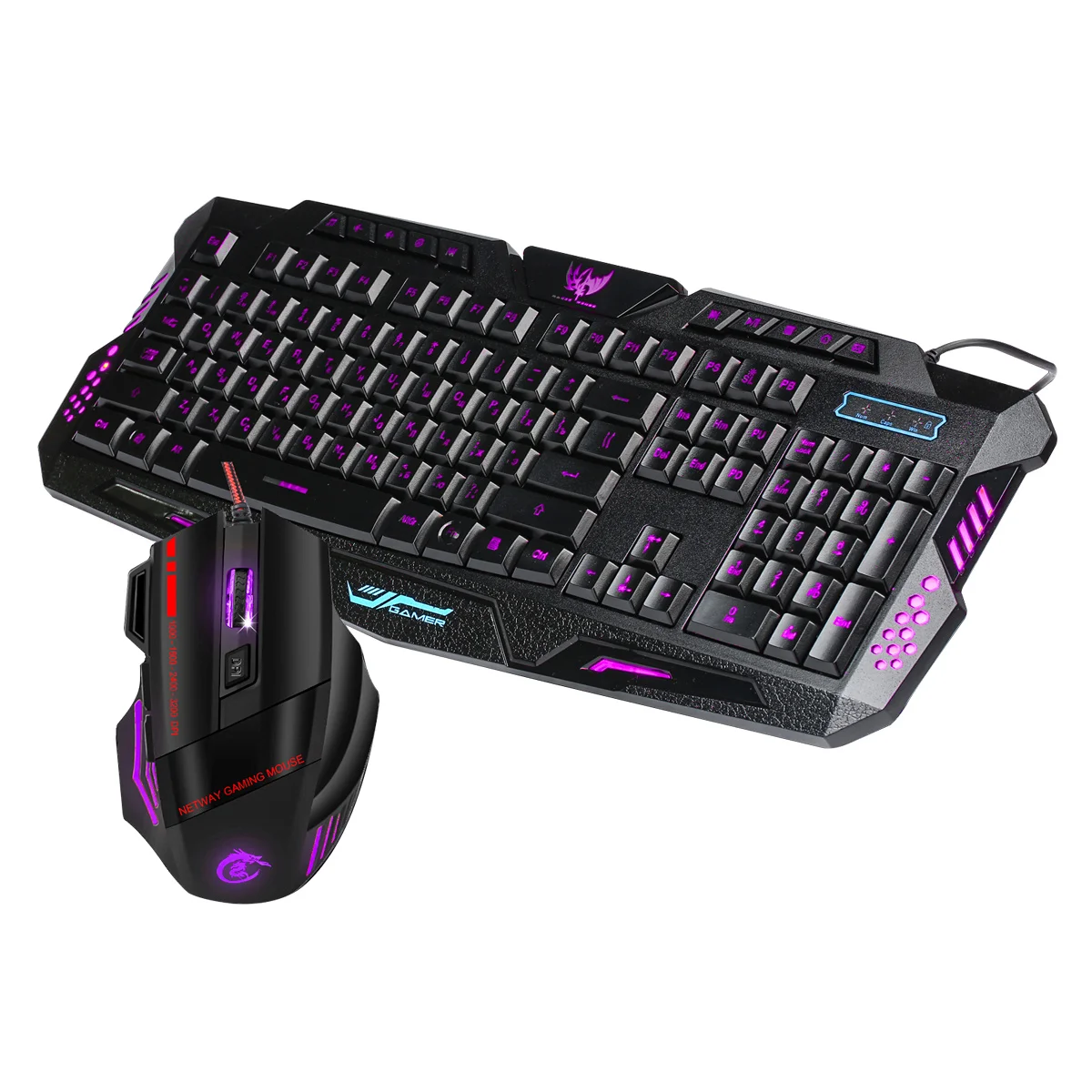 J20 Russian Colorful Backlit Mouse Keyboard Combos Pro Multimedia Ergonomic Gaming Keyboard 7 buttons Mouse Set For PC Gamer
J20 Russian Colorful Backlit Mouse Keyboard Combos Pro Multimedia Ergonomic Gaming Keyboard 7 buttons Mouse Set For PC Gamer