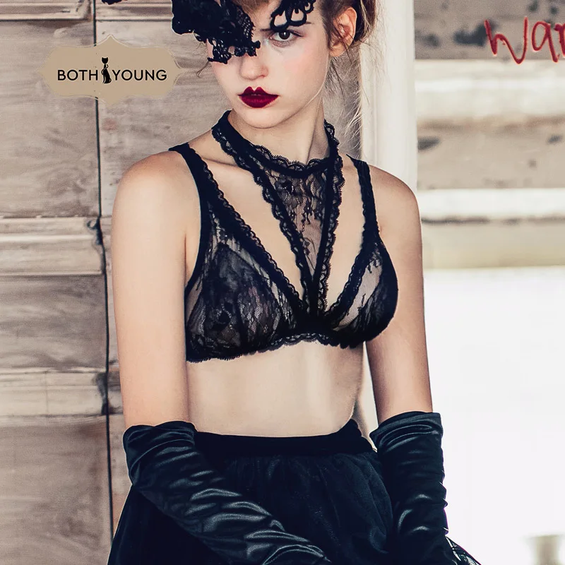 BOTHYOUNG Thin section Triangle cup Lace Hanging neck Beauty back Bra Sexy underwear No rims Bralette set
BOTHYOUNG Thin section Triangle cup Lace Hanging neck Beauty back Bra Sexy underwear No rims Bralette set