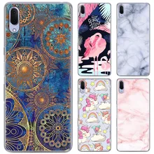 Caso de telefone macio para sony xperia l3 5.7 polegada novo estilo colorido pintado macio voltar capa do telefone alta qualidade tpu silicone capa(China)