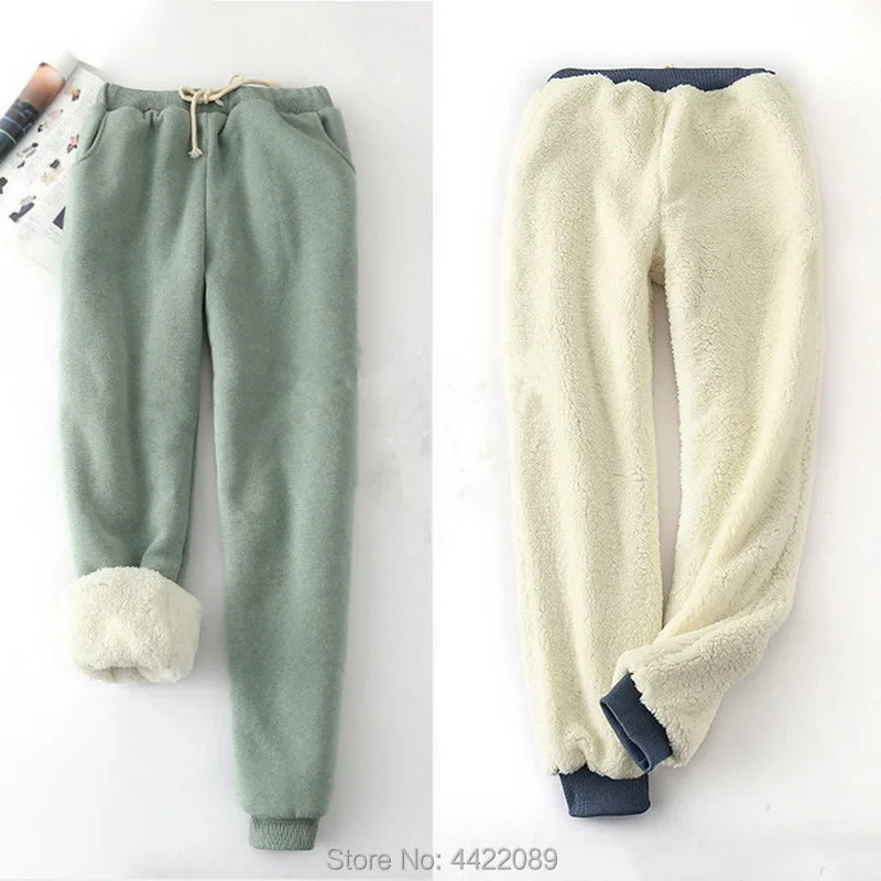 Casual Women Winter Lambskin Thicker Elastic Waist Pants Loose Large Solid Color Cotton Harem Pants Warm Trousers
Casual Women Winter Lambskin Thicker Elastic Waist Pants Loose Large Solid Color Cotton Harem Pants Warm Trousers
