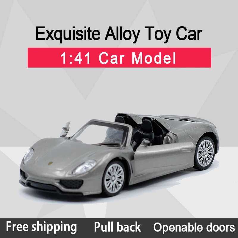 Caipo 1:43 918 Spyder Racing Car Alloy Diecast Car Model Toy With Pull Back /For Children Gifts /Educational Toy Collection
Caipo 1:43 918 Spyder Racing Car Alloy Diecast Car Model Toy With Pull Back /For Children Gifts /Educational Toy Collection