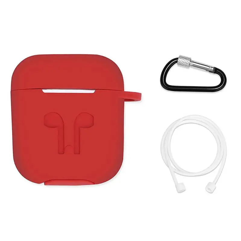 Silicone Soft Protective Case Wireless Bluetooth Earphones Cover Lanyard Anti-drop Dust-proof Portable Mini Bag For Airpods
Silicone Soft Protective Case Wireless Bluetooth Earphones Cover Lanyard Anti-drop Dust-proof Portable Mini Bag For Airpods