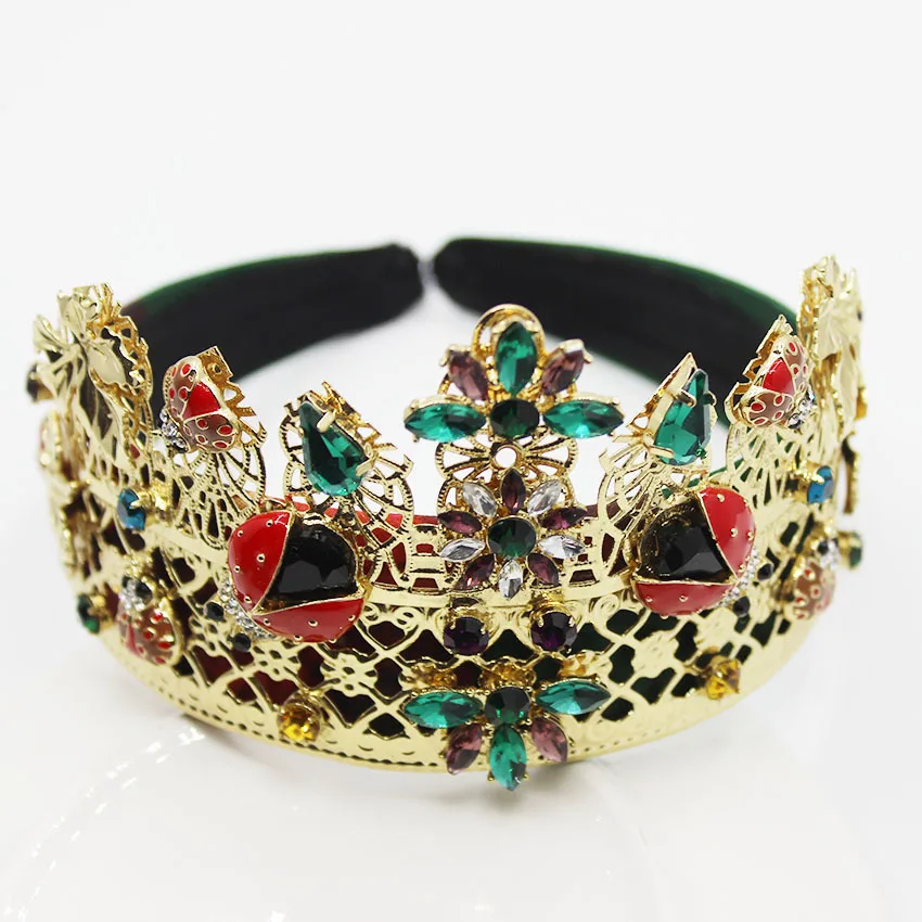 Flower Crown Jeweled Headband Women Gem Baroque Diamond Hairband Crystal Head Band Jewel Beetle Wedding Bride Hair Accessories
Flower Crown Jeweled Headband Women Gem Baroque Diamond Hairband Crystal Head Band Jewel Beetle Wedding Bride Hair Accessories
