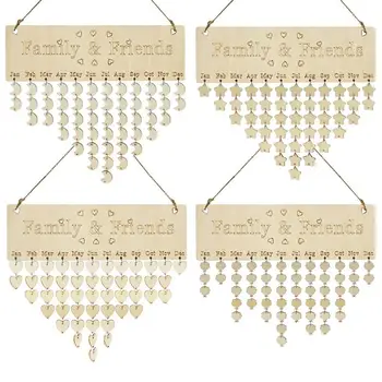 Wooden Family Friends Dates Reminder Sign DIY Calendar Board Home Decorate 
Wooden Family Friends Dates Reminder Sign DIY Calendar Board Home Decorate