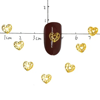 40Pcs Heart Gold Nail Art Decorations Hollow 3d Alloy Nailart Supplies Charms Reticular Studs Punk Dekor Bling Manicure Design 
40Pcs Heart Gold Nail Art Decorations Hollow 3d Alloy Nailart Supplies Charms Reticular Studs Punk Dekor Bling Manicure Design