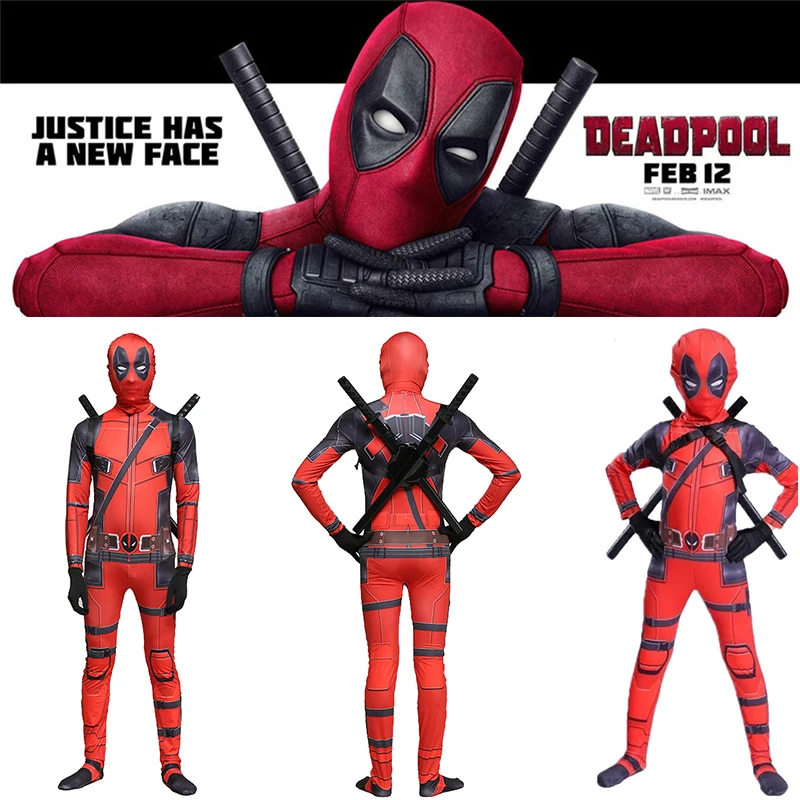 high quality superhero deadpool costume adult halloween costumes for kids child boys spandex zentai suit Carnival avengers men
high quality superhero deadpool costume adult halloween costumes for kids child boys spandex zentai suit Carnival avengers men