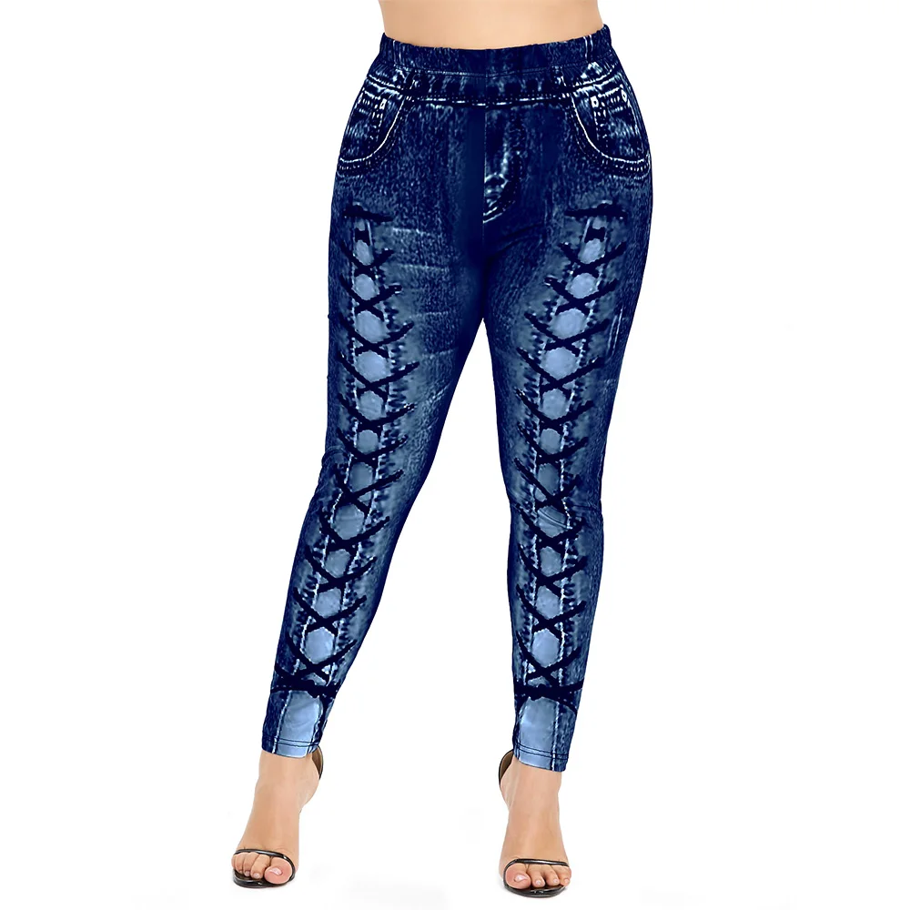 Plus Size Women Jeans Leggings Sporting Leggins 3D Print Workout Fitness Elastic High Waist Skinny Pencil Pants Women'S Trousers
Plus Size Women Jeans Leggings Sporting Leggins 3D Print Workout Fitness Elastic High Waist Skinny Pencil Pants Women'S Trousers