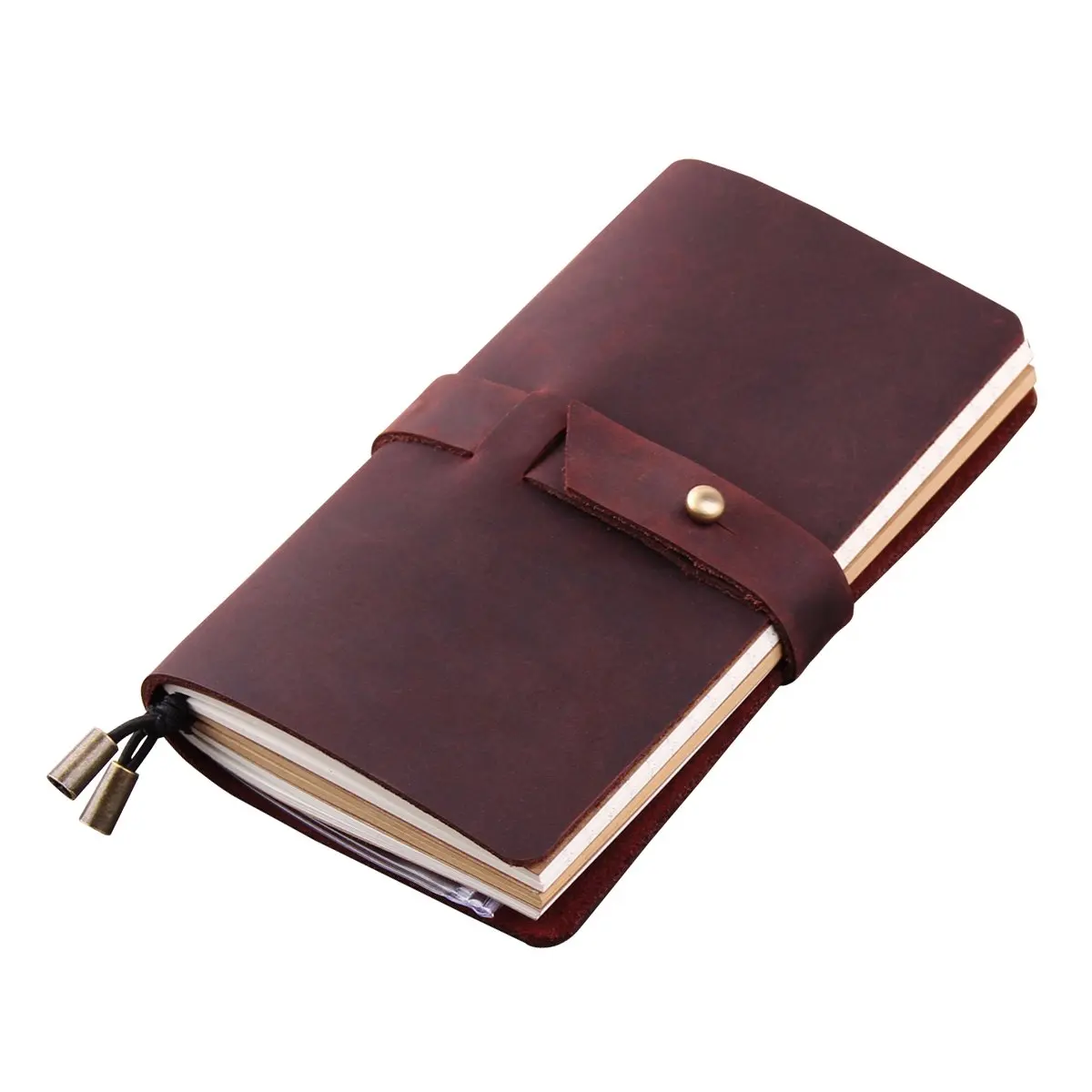 Handmade Travelers Notebook Refillable, Leather Travel Journal,Genuine Leather Diary Retro Travel Journal, 3 Inserts/192 Pages
Handmade Travelers Notebook Refillable, Leather Travel Journal,Genuine Leather Diary Retro Travel Journal, 3 Inserts/192 Pages