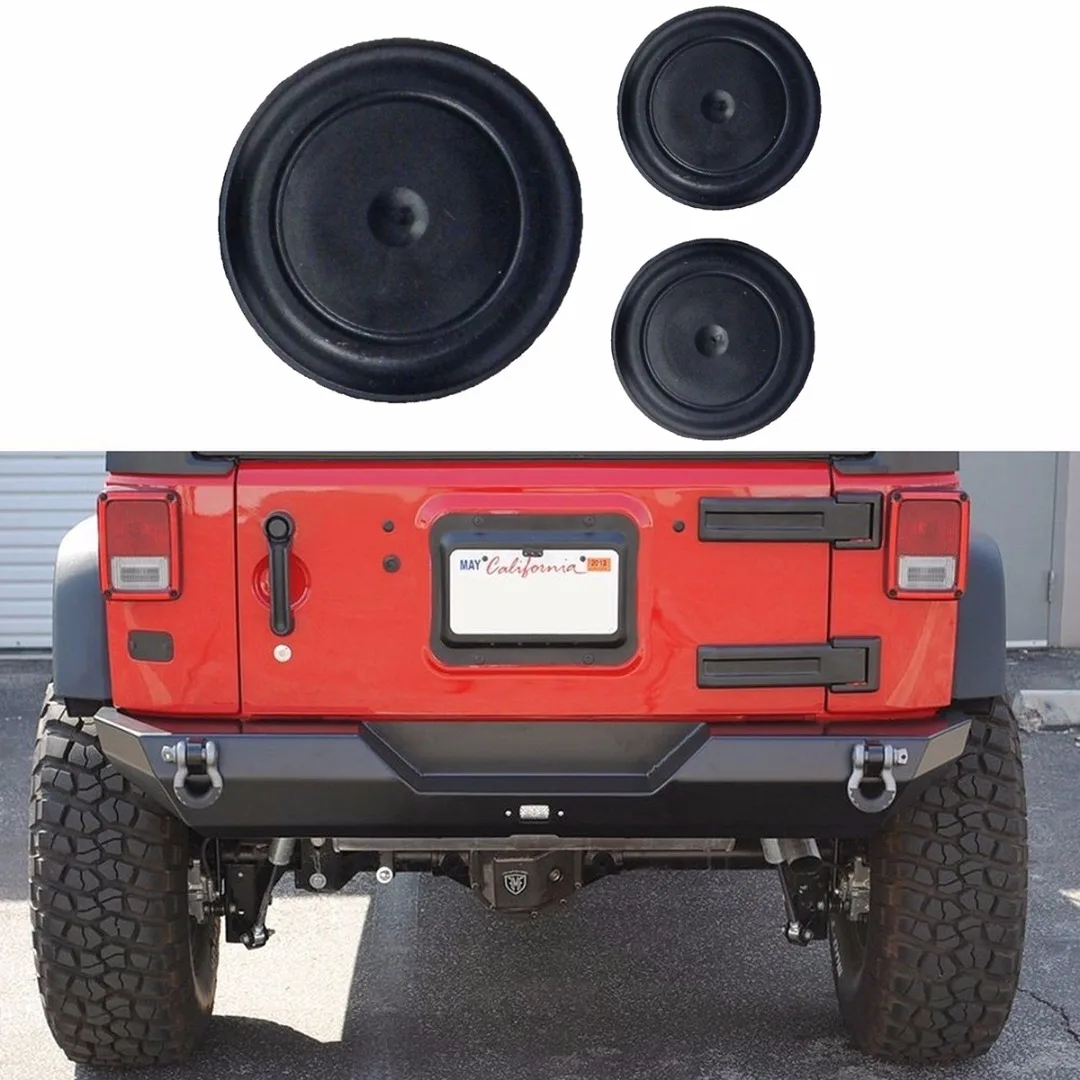 3pcs/set Rubber Plug Set for Wrangler JK Tailgate Tramp Stamp Tire Carrier Delete
3pcs/set Rubber Plug Set for Wrangler JK Tailgate Tramp Stamp Tire Carrier Delete