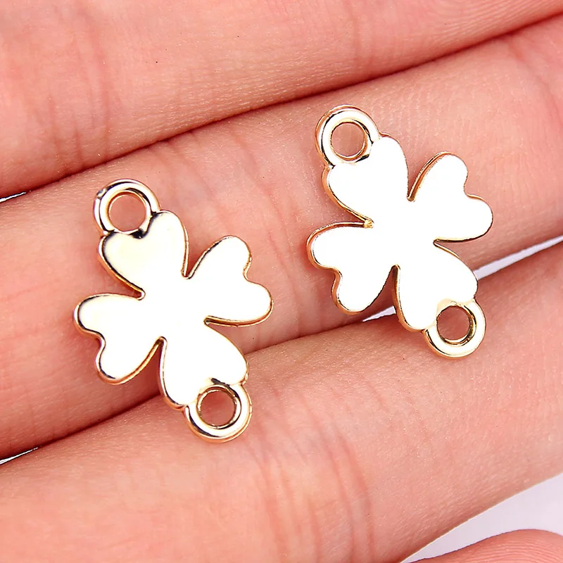 30 Pcs Gold Plated Alloy Connectors Four-Leaf Clover Shape Bracelets Charms For DIY Pendant Necklace Jewelry Findings
30 Pcs Gold Plated Alloy Connectors Four-Leaf Clover Shape Bracelets Charms For DIY Pendant Necklace Jewelry Findings