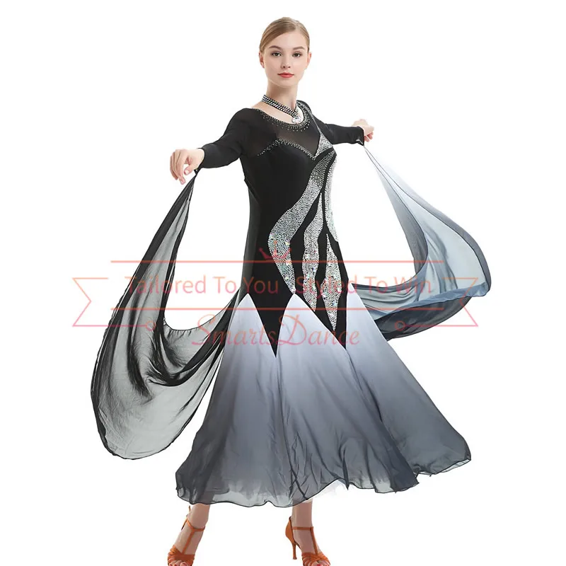 Фото Ballroom Smooth Competition Dance Dress Modern Standard Gown standard ballroom dress inexpensive gowns | Тематическая одежда и