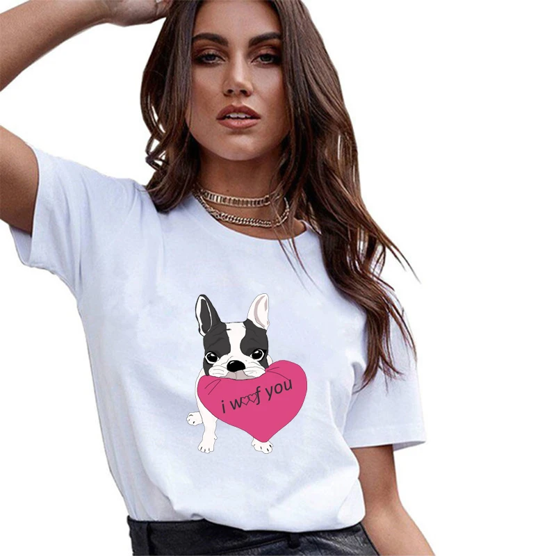 French Bulldog T-Shirt Lady Vogue Rio In Love T Shirt Women 100% Cotton Summer Casual Tops Hipster White Harajuku Shirt
French Bulldog T-Shirt Lady Vogue Rio In Love T Shirt Women 100% Cotton Summer Casual Tops Hipster White Harajuku Shirt