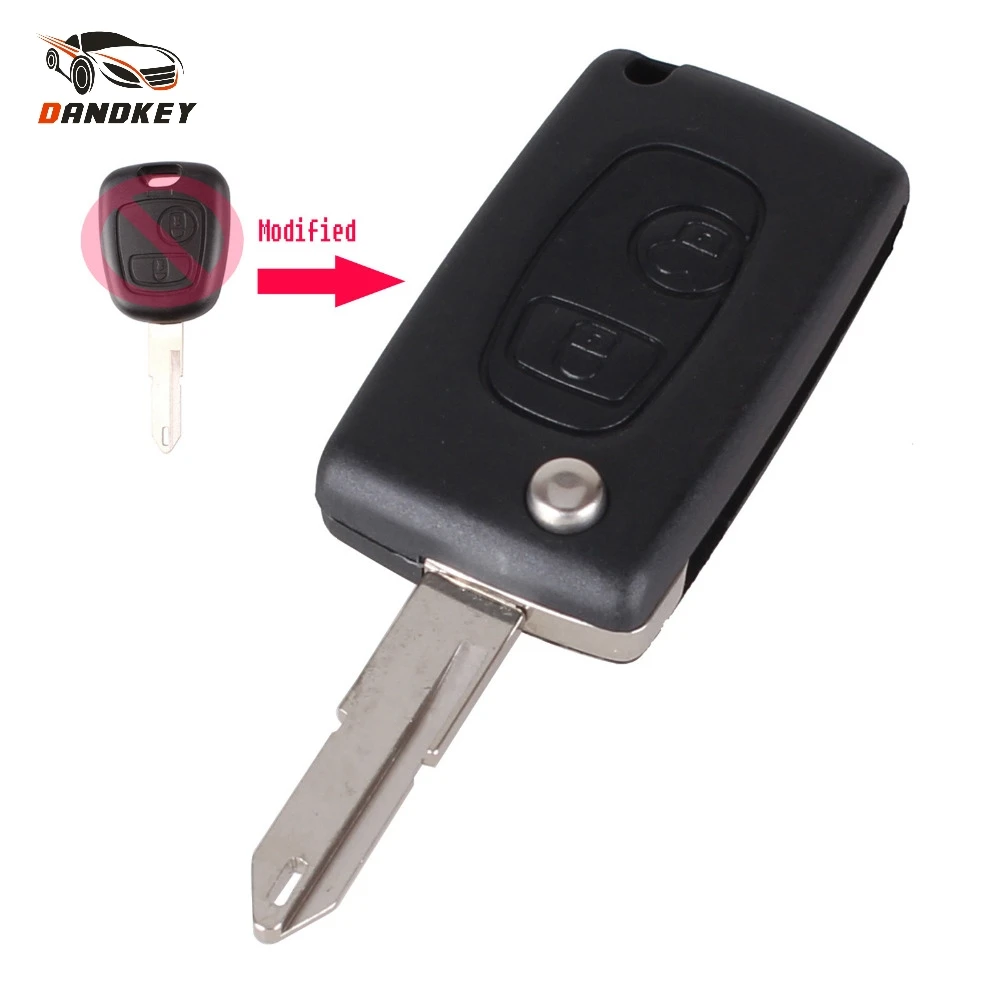 Dandkey Modified Folding Flip Remote Key Shell 2 Buttons For Peugeot 106 206 306 406 Citroen C2 C3 Xsara Picasso key shell
Dandkey Modified Folding Flip Remote Key Shell 2 Buttons For Peugeot 106 206 306 406 Citroen C2 C3 Xsara Picasso key shell