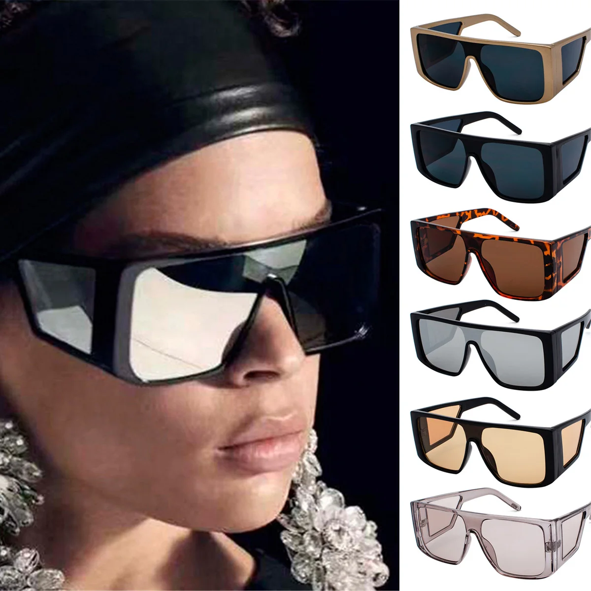 Oversized Steampunk Sunglasses Men Women Cool Square Driving Sun Glasses Brand Designer Male Sunglass Shades Female Punk Eyewear
Oversized Steampunk Sunglasses Men Women Cool Square Driving Sun Glasses Brand Designer Male Sunglass Shades Female Punk Eyewear