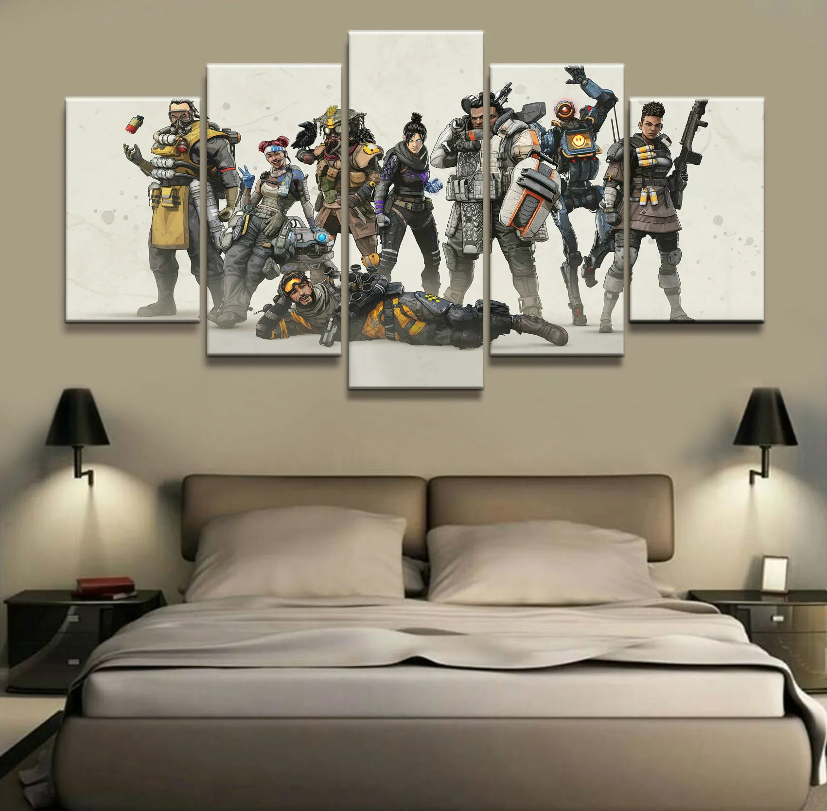 5 Piece Cartoon Pictures Artwork Apex Legends Game Poster Paintings Canvas Art for Home Decor Wall Art
5 Piece Cartoon Pictures Artwork Apex Legends Game Poster Paintings Canvas Art for Home Decor Wall Art