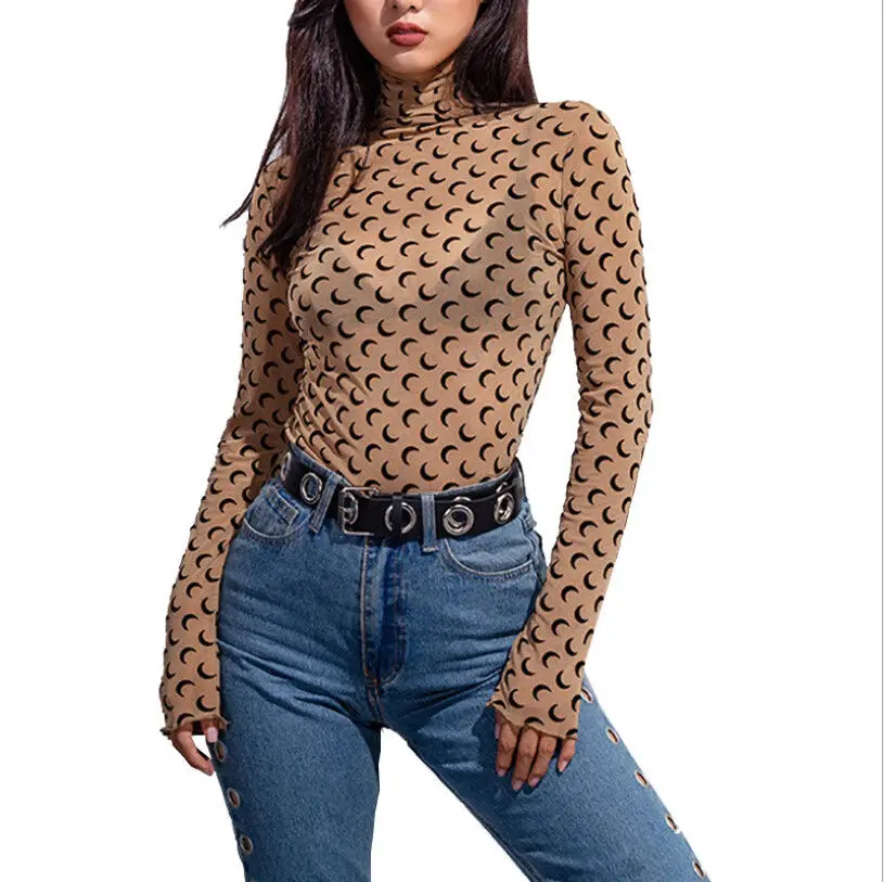 Sheer Mesh Top Women Turtleneck Transparent Cropped Tops Slim Skinny T-Shirt Mesh Tee Tops Women See Through TShirt
Sheer Mesh Top Women Turtleneck Transparent Cropped Tops Slim Skinny T-Shirt Mesh Tee Tops Women See Through TShirt