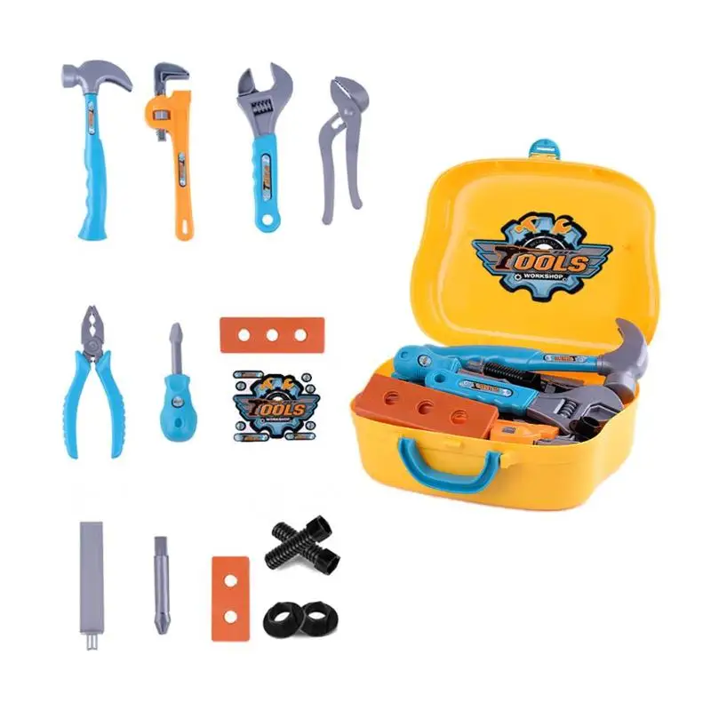 14pcs Kids Portable Toolbox Toy Simulation Set Repair Tool Set Maintenance Simulation Repair Hand-held Screw Knife Disassembly
14pcs Kids Portable Toolbox Toy Simulation Set Repair Tool Set Maintenance Simulation Repair Hand-held Screw Knife Disassembly