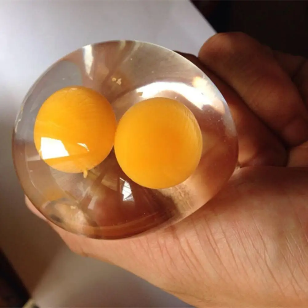 Simulation Double-yolked Egg Water Ball Funny and Prank Tools Adult Release Pressure Toy
Simulation Double-yolked Egg Water Ball Funny and Prank Tools Adult Release Pressure Toy