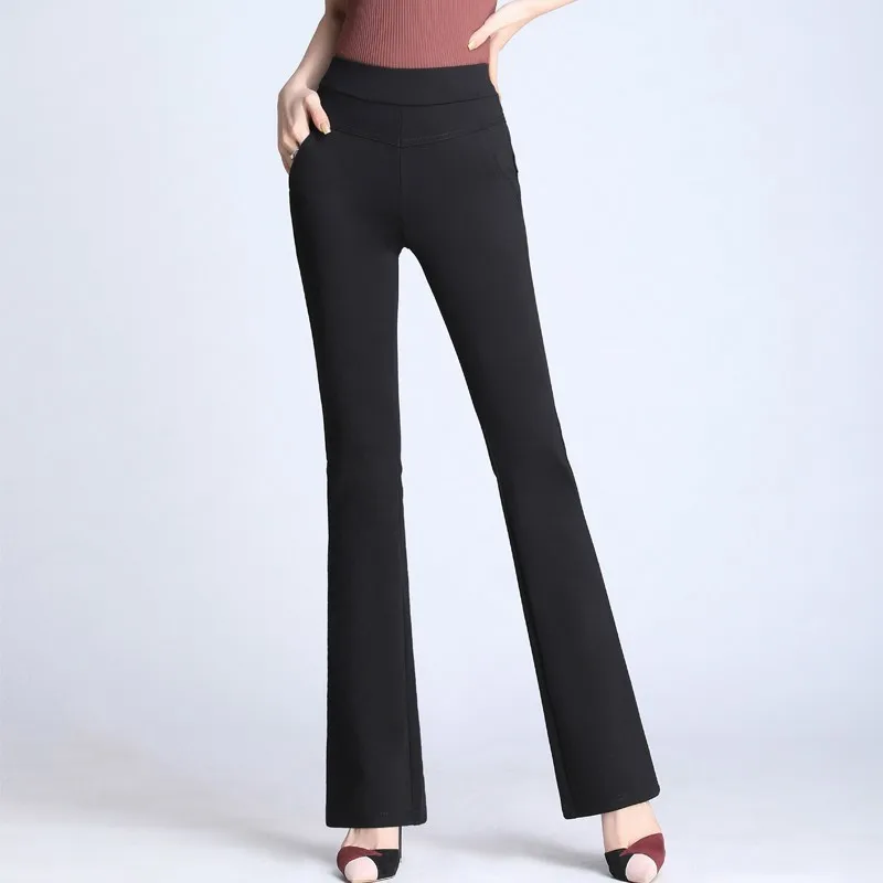 2019 Plus Size Women High Waist Black Flare Pants Casual Office Lady Pants Female Trousers Pantalon Femme
2019 Plus Size Women High Waist Black Flare Pants Casual Office Lady Pants Female Trousers Pantalon Femme