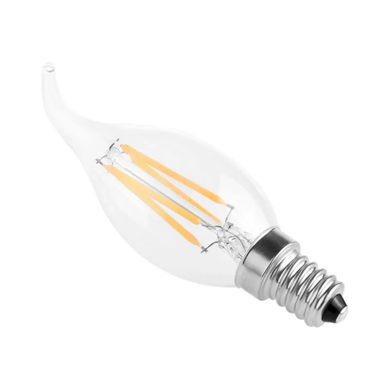 E14 4W Edison Filament Candle Flicker Light Bulb Fire Flame Tail/Tipped Retro Decor Lamp
E14 4W Edison Filament Candle Flicker Light Bulb Fire Flame Tail/Tipped Retro Decor Lamp
