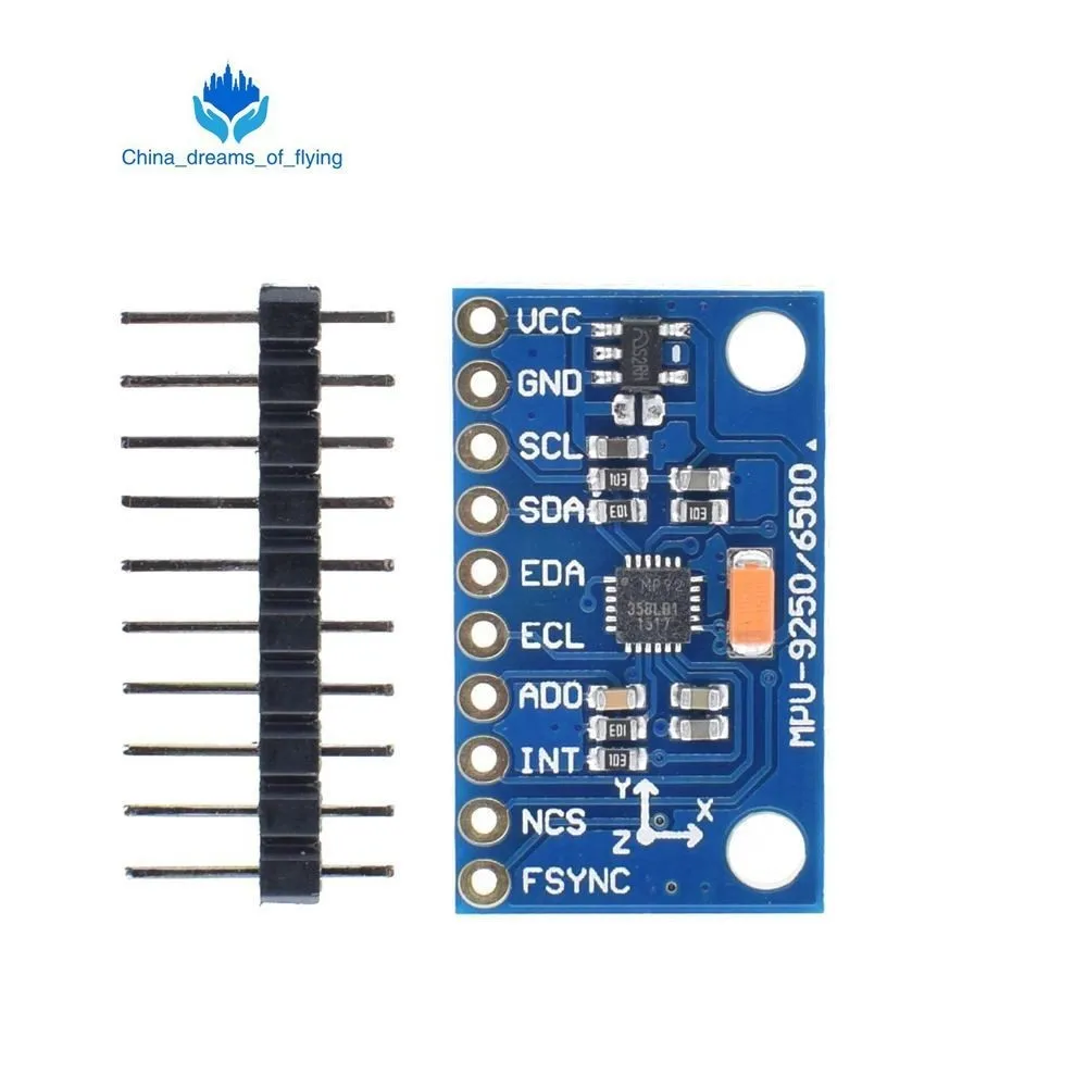1Set SPI IIC/I2C GY-9250 MPU 9250 MPU-9250 9-Axis Attitude +Gyro+Accelerator+Magnetometer Sensor Board Module MPU9250 3-5V Power
1Set SPI IIC/I2C GY-9250 MPU 9250 MPU-9250 9-Axis Attitude +Gyro+Accelerator+Magnetometer Sensor Board Module MPU9250 3-5V Power