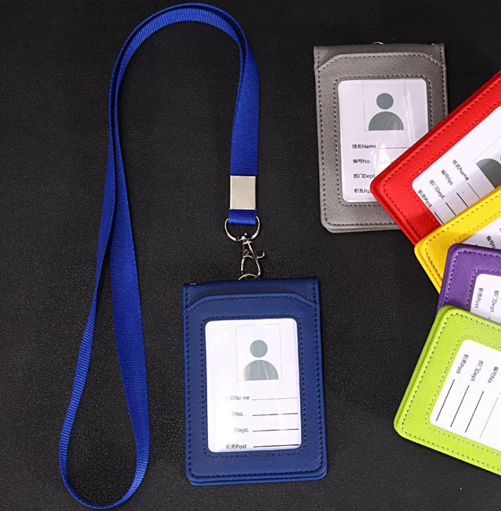 Leather ID Card Credit Card Badge Holder with Lanyard Business Office Card Holder
Leather ID Card Credit Card Badge Holder with Lanyard Business Office Card Holder