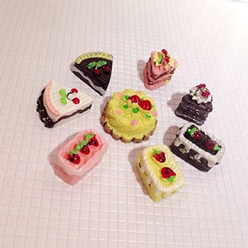 8Pcs Dollhouse Cakes 1/12 or 1/6 Dollhouse Miniature Cakes Assorted Tastes of Chocolate Strawberry Cherry Cakes
8Pcs Dollhouse Cakes 1/12 or 1/6 Dollhouse Miniature Cakes Assorted Tastes of Chocolate Strawberry Cherry Cakes