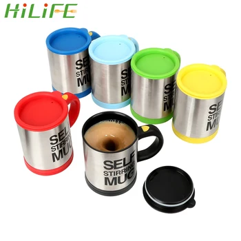 HILIFE Electric Lazy Double Insulated Smart Cup Stainless Steel Thermal Cup Coffee Mixing Mug 400ml Automatic Self Stirring Mug
HILIFE Electric Lazy Double Insulated Smart Cup Stainless Steel Thermal Cup Coffee Mixing Mug 400ml Automatic Self Stirring Mug