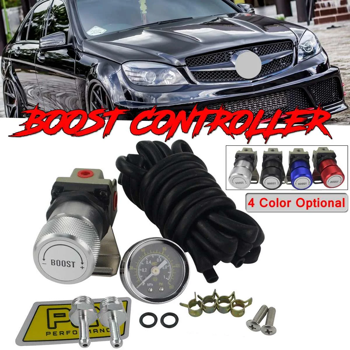 T2 Car Universal Adjustable Boost Controller Turbo Mbc Racing Manual Gauge Turbo Boost Controller Kit 1-150 PSI Aluminum
T2 Car Universal Adjustable Boost Controller Turbo Mbc Racing Manual Gauge Turbo Boost Controller Kit 1-150 PSI Aluminum