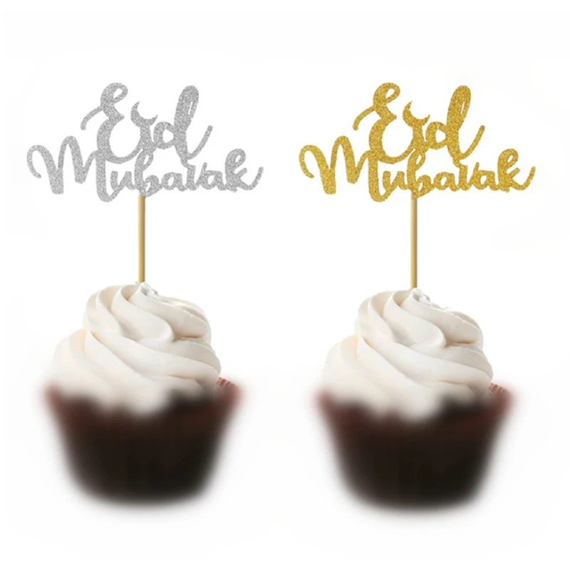 High Quality Eid Mubarak Silvery 5PCS/Set Cupcake Topper Golden Hot Sale Baking Tools Decoration Muslim Party Cake Toppers
High Quality Eid Mubarak Silvery 5PCS/Set Cupcake Topper Golden Hot Sale Baking Tools Decoration Muslim Party Cake Toppers