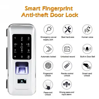 Glass Door Remote Control Door Lock Keyless Electronic Fingerprint Touch Keypad Gate Lock Induction Power Supply
Glass Door Remote Control Door Lock Keyless Electronic Fingerprint Touch Keypad Gate Lock Induction Power Supply