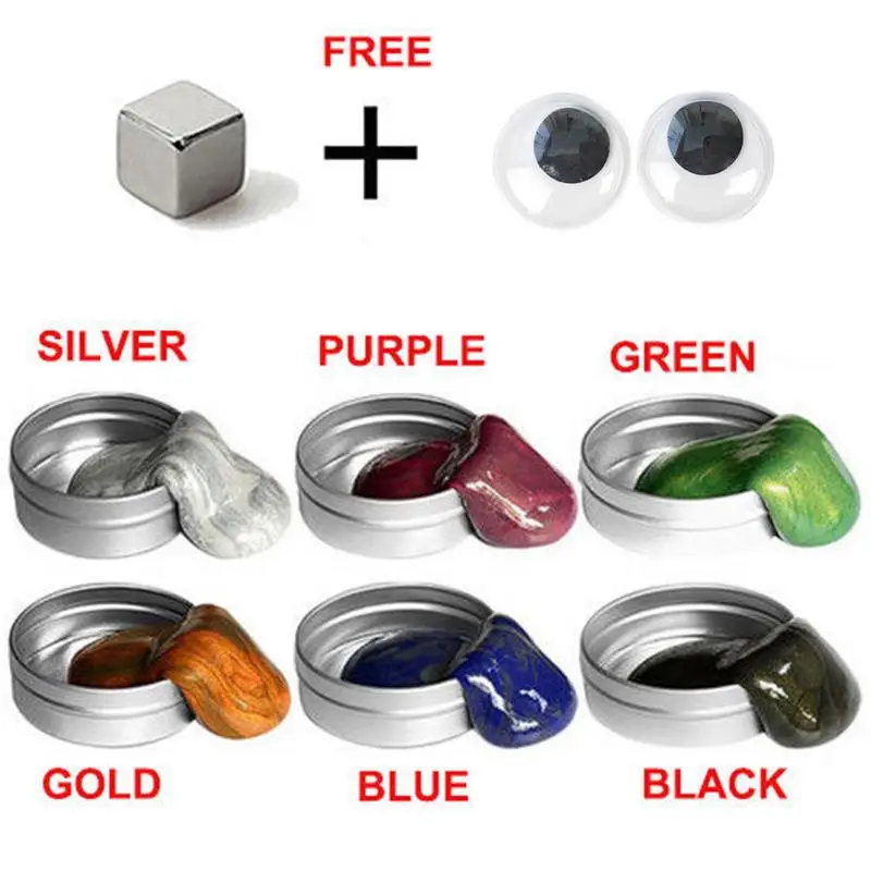 6 Color Slime Polymer Clay Toy Hand Modeling Clay Putty Slime Play Dough Plasticine Puzzle Eyes Toy Magnet For Stress Relief
6 Color Slime Polymer Clay Toy Hand Modeling Clay Putty Slime Play Dough Plasticine Puzzle Eyes Toy Magnet For Stress Relief