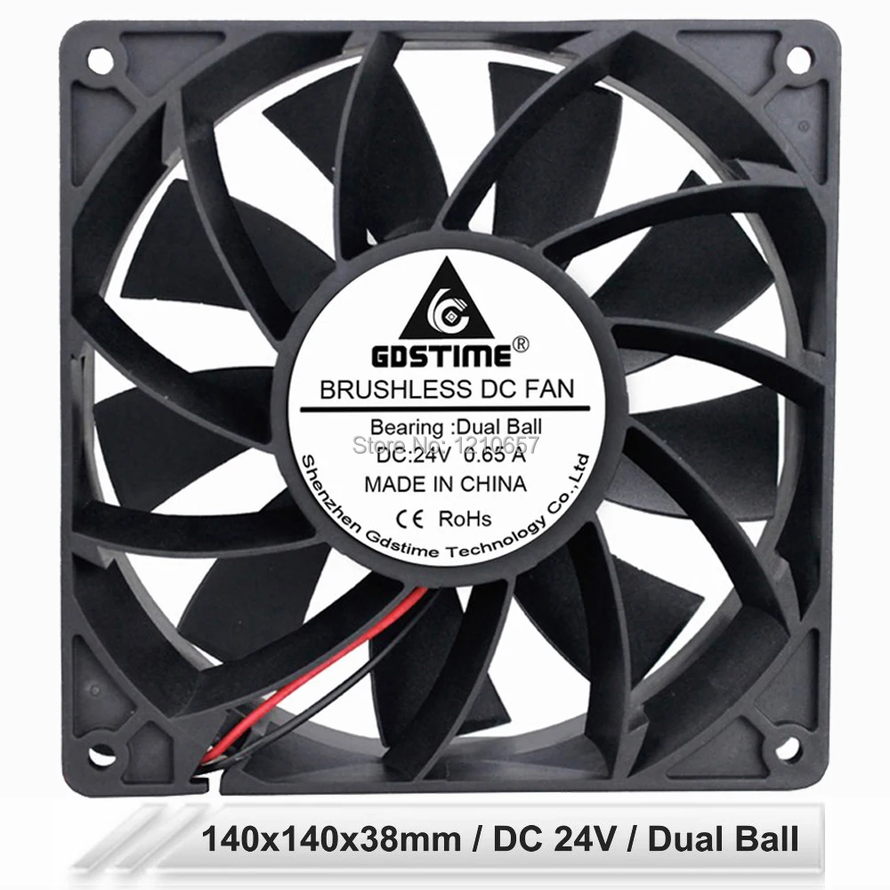 Gdstime 14038 DC 24 В 2Pin 140 мм 14 см 140x140x38 мм 223CFM мощный вентилятор охлаждения с двумя шарикоподшипниками
Gdstime 14038 DC 24 В 2Pin 140 мм 14 см 140x140x38 мм 223CFM мощный вентилятор охлаждения с двумя шарикоподшипниками