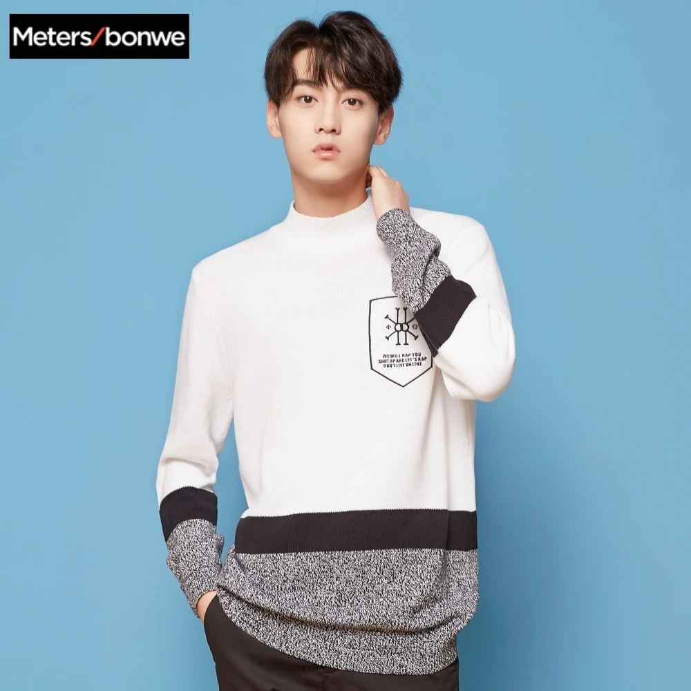 METERSBONWE New Autumn Winter Men Sweaters Hong Kong Style Sweater Striped Sweater Trend Pullover
METERSBONWE New Autumn Winter Men Sweaters Hong Kong Style Sweater Striped Sweater Trend Pullover