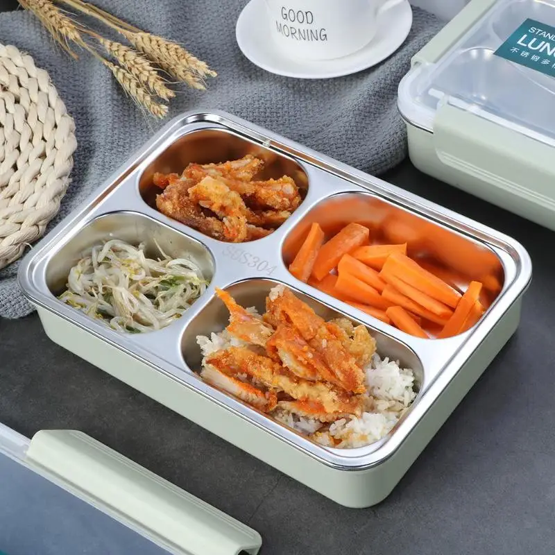 Portable Stainless Steel Lunch Box Thicken Food Rice Container Warmer Thermal Case Bento Dinnerware with Compartments
Portable Stainless Steel Lunch Box Thicken Food Rice Container Warmer Thermal Case Bento Dinnerware with Compartments