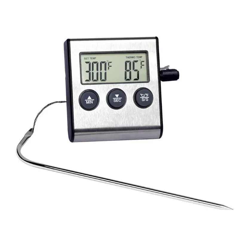 1 pcs Digital Probe Thermometer Kitchen Food BBQ Cooking Meat Thermometer With Timer Oven Thermometer Kitchen Tools Gadget
1 pcs Digital Probe Thermometer Kitchen Food BBQ Cooking Meat Thermometer With Timer Oven Thermometer Kitchen Tools Gadget
