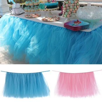 91.5x80cm Sweet Elegant Tutu Table Skirt Cover Cloth with Hook and Loop Fasteners for Wedding Party Baby Shower Birthday
91.5x80cm Sweet Elegant Tutu Table Skirt Cover Cloth with Hook and Loop Fasteners for Wedding Party Baby Shower Birthday