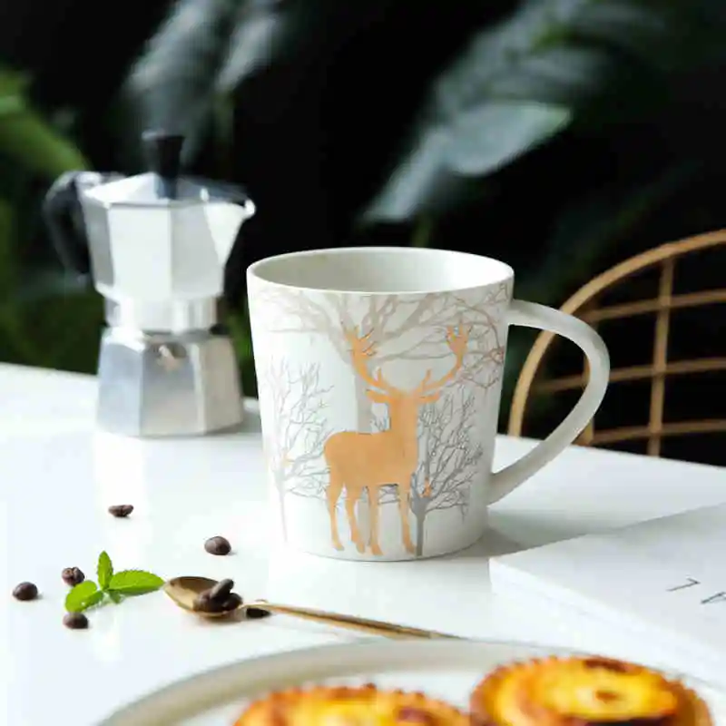 550ml Gold Elk Coffee Mug Milk & Tea Home Office Drink Cup Mugs Cups Gifts
550ml Gold Elk Coffee Mug Milk & Tea Home Office Drink Cup Mugs Cups Gifts