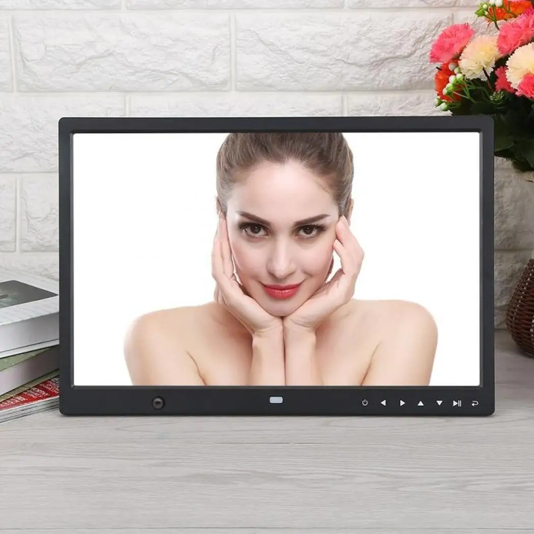 Ultra-thin Digital Photo Frame Widescreen LED HD AC 100-240V 50/60Hz TXT Display 8 2W x 2 Multimedia Player
Ultra-thin Digital Photo Frame Widescreen LED HD AC 100-240V 50/60Hz TXT Display 8 2W x 2 Multimedia Player