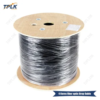 Hottest single mode 2000m/roll 4 Cores fiber optic FTTH Cable 2 Steel Wire Type outdoor 4 Cores FTTH Cable LSZH sheath
Hottest single mode 2000m/roll 4 Cores fiber optic FTTH Cable 2 Steel Wire Type outdoor 4 Cores FTTH Cable LSZH sheath