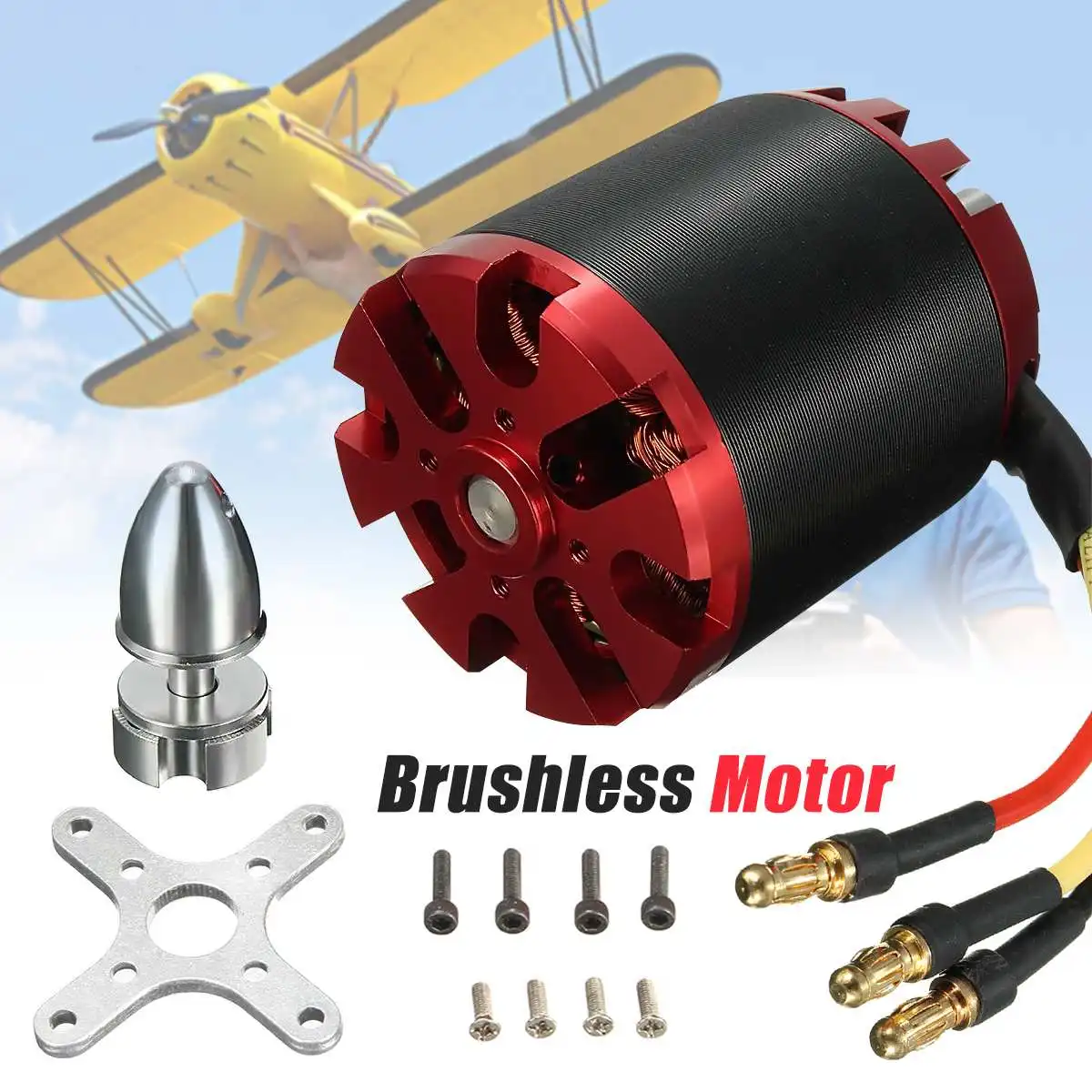 DIY 270KV N5065 5065 Brushless Motor Kit For Electric Skateboard Scooter Multicopter E bike E-Car Engine Part Accessories Set
DIY 270KV N5065 5065 Brushless Motor Kit For Electric Skateboard Scooter Multicopter E bike E-Car Engine Part Accessories Set