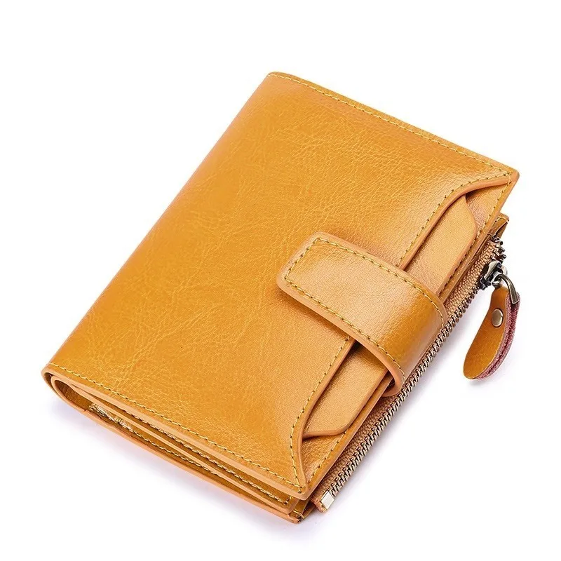 Famous Brand Short Cow Leather Ladies Wallets Zipper Pocket Kashelek Preppy Style Small 3 Folding Women Wallets
Famous Brand Short Cow Leather Ladies Wallets Zipper Pocket Kashelek Preppy Style Small 3 Folding Women Wallets