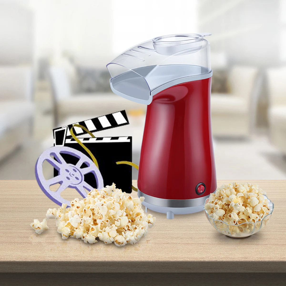 Mini Household Eletric Popcorn Maker Hot Air Auto Air-Pop Popcorn Maker Automatic DIY Corn Machine Kitchen Tools Gift for Kids
Mini Household Eletric Popcorn Maker Hot Air Auto Air-Pop Popcorn Maker Automatic DIY Corn Machine Kitchen Tools Gift for Kids