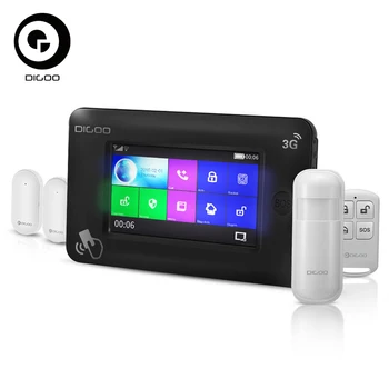 DIGOO DG-HAMA All-touch Screen 3G Version Smart Home Security Alarm System Kits Support APP Control Amazon Alexa EU/US Slot
DIGOO DG-HAMA All-touch Screen 3G Version Smart Home Security Alarm System Kits Support APP Control Amazon Alexa EU/US Slot