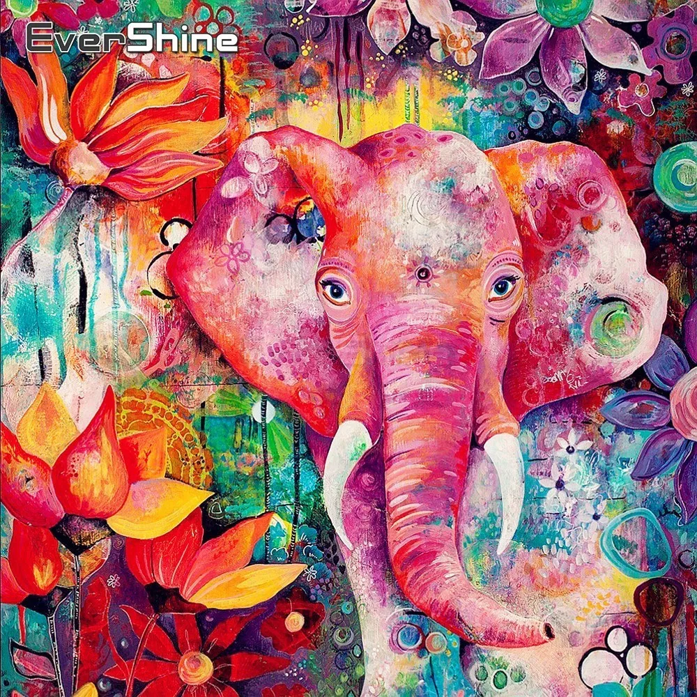 EverShine Diamond Mosaic Full Display Elephant 5D Diamond Painting Animals Cross Stitch Diamond Embroidery Cartoon Manual Hobby
EverShine Diamond Mosaic Full Display Elephant 5D Diamond Painting Animals Cross Stitch Diamond Embroidery Cartoon Manual Hobby