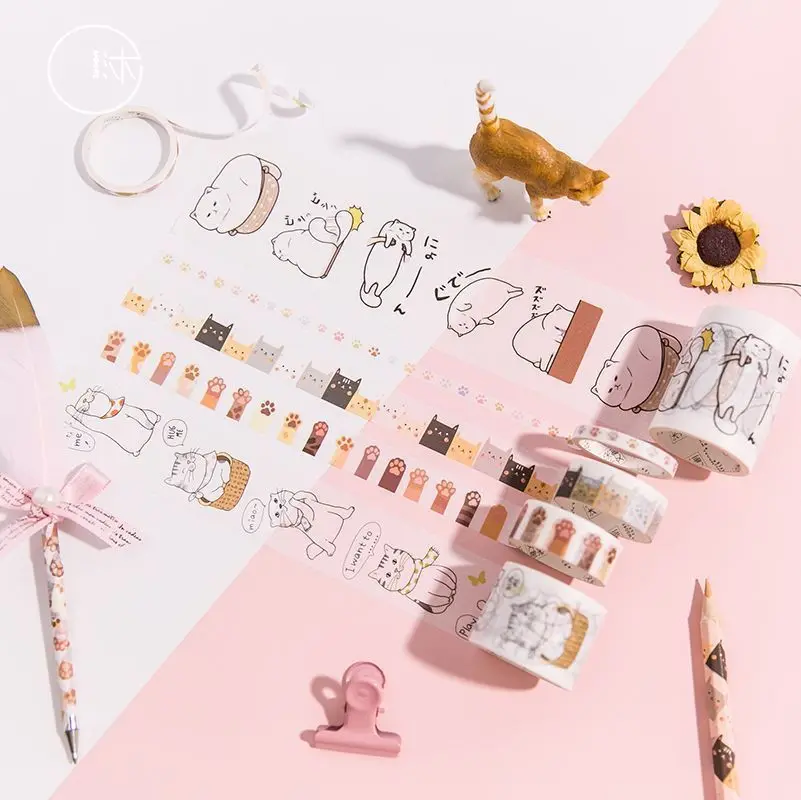 SIXONE 6 Rolls / Set washi Tape Suit Do You Real Cat Series Hand Account Album Diary Diy Decoration Pictures decorative tapes
SIXONE 6 Rolls / Set washi Tape Suit Do You Real Cat Series Hand Account Album Diary Diy Decoration Pictures decorative tapes