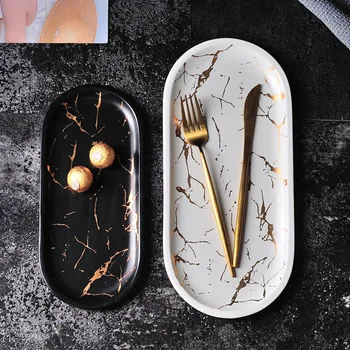 European Style Marble Plates Ceramic Dinner Set Gold Inlay Porcelain Dessert Jewelry Plate Steak Salad Cake Plates Tableware
European Style Marble Plates Ceramic Dinner Set Gold Inlay Porcelain Dessert Jewelry Plate Steak Salad Cake Plates Tableware