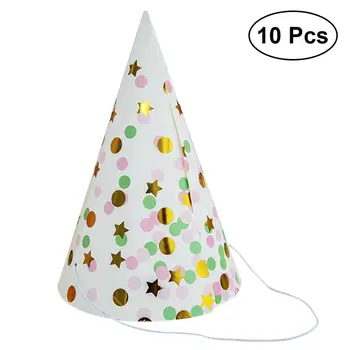 10pcs/set Colorful Stylish Elastic Cute Paper Party Hats Festive Prop for Anniversary Party Adults Kids, Birthday Cartoon Hats
10pcs/set Colorful Stylish Elastic Cute Paper Party Hats Festive Prop for Anniversary Party Adults Kids, Birthday Cartoon Hats