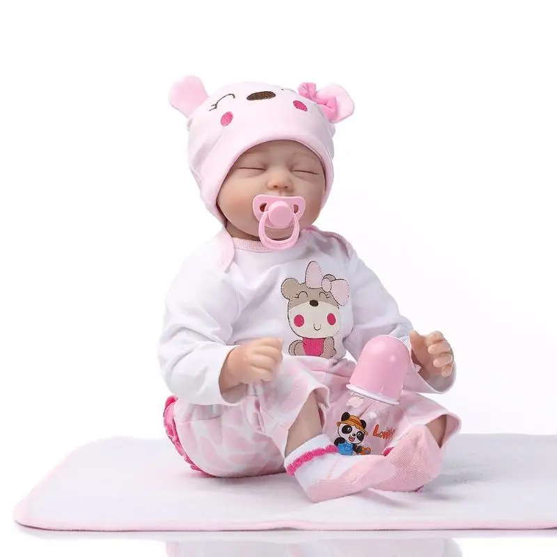 NPK 55CM Soft Silicone Reborn Baby Doll Girl Toy Lifelike Full VInyl Baby Reborn Dolls Kids Girl Playmate Children Birthday Gif
NPK 55CM Soft Silicone Reborn Baby Doll Girl Toy Lifelike Full VInyl Baby Reborn Dolls Kids Girl Playmate Children Birthday Gif
